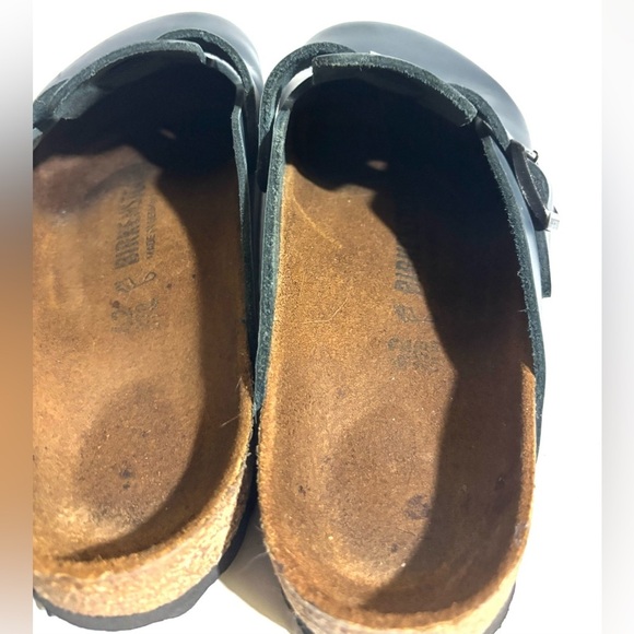 Birkenstock blue Boston oiled Leather mules Clogs - Picture 2 of 5